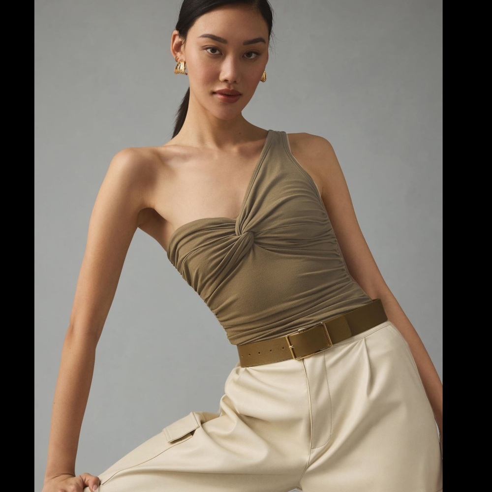 Agolde Domino One shoulder tank